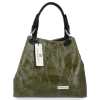 Kožené kabelka shopper bag Vittoria Gotti khaki V692754